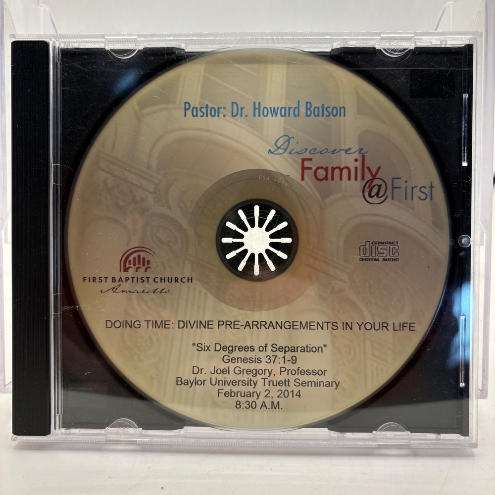 Dr Joel Gregory Six Degrees of Separation Genesis 37 1-9 Sermon CD Feb 2 2014